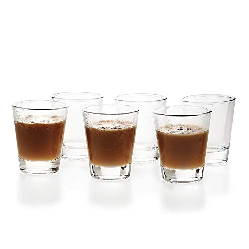 BCnmviku Schnapsgläser Glas 5cl/50ml Set Shotgläser - Spühlmaschinenfest - Gläser für Vodka Tequila (6) von BCnmviku