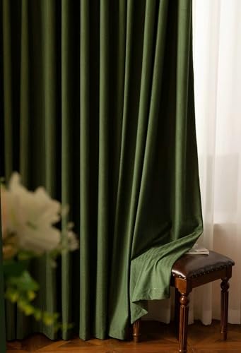 BCughia Vorhang Verdunkelung 2er Set, Gardine Vorhang Blickdicht 107x138 Weizen Textur Vorhang Gardine Wohnzimmer BCughia Vorhang Verdunkelung 2er Set, Gardine Vorhang Blickdicht 107x138 Weizen Textur Vorhang Gardine Wohnzimmer von BCughia