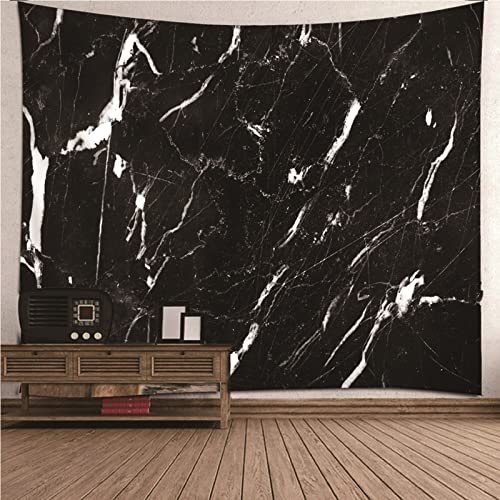 BCughia Wandteppich, Wand Tuch Schwarz Polyester Marmor Wandteppich 260x240cm (102" x 94") Wanddeko Geschenk von BCughia