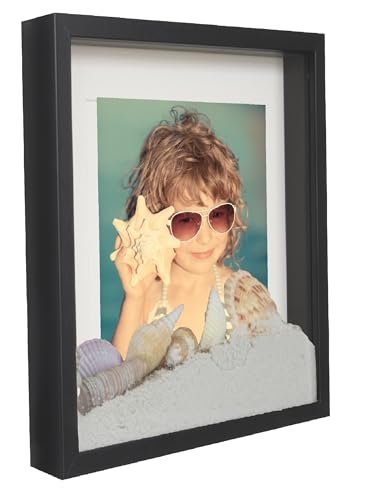 BD ART 20x25 cm Box 3D Objektrahmen Bilderrahmen mit Passepartout 13x18 cm, Schwarz Rechteckiger zum befüllen, tiefer für objekte 3 cm, für Wandbehang oder Desktop, Suvenirs BD ART 20x25 cm Box 3D Objektrahmen Bilderrahmen mit Passepartout 13x18 cm, Schwarz Rechteckiger zum befüllen, tiefer für objekte 3 cm, für Wandbehang oder Desktop, Suvenirs von BD ART