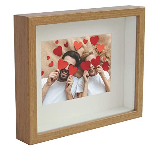 BD ART Box 3D 21x30 cm Objektrahmen Bilderrahmen , Rechteckig Eiche zum befüllen, tiefer für objekte, suvenirs 3 cm, für Wandbehang oder Desktop BD ART Box 3D 21x30 cm Objektrahmen Bilderrahmen , Rechteckig Eiche zum befüllen, tiefer für objekte, suvenirs 3 cm, für Wandbehang oder Desktop von BD ART
