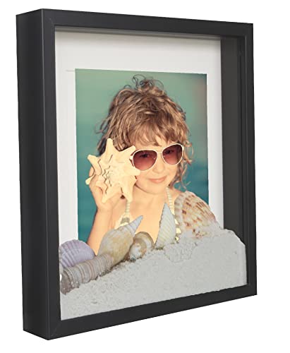 BD ART Box 3D Objektrahmen 23x23 Bilderrahmen mit Passepartout 13x13 cm, Quadratische Schwarz zum befüllen, tiefer für objekte 3 cm, für Wandbehang oder Desktop BD ART Box 3D Objektrahmen 23x23 Bilderrahmen mit Passepartout 13x13 cm, Quadratische Schwarz zum befüllen, tiefer für objekte 3 cm, für Wandbehang oder Desktop von BD ART