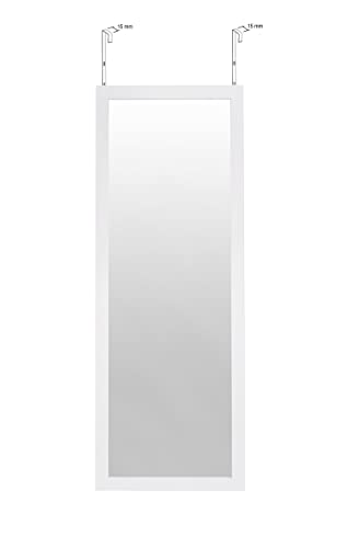 Türhängespiegel Weiß 1258x358 mm zeitlos eleganter MDF Rahmen von B.D.Art von BD ART
