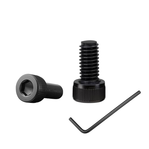 100 Stück M3×5 Schrauben,Zylinderkopfschrauben mit Innensechskant,Zylinderschrauben mit 1 Innensechskantschlüssel Vollgewinde aus Kohlenstoffstahl (schwarz) für Befestigungselemente (M3, Länge:5mm) von BD-Herego