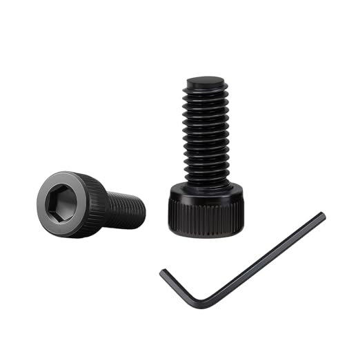 100 Stück M4×8 Schrauben,Zylinderkopfschrauben mit Innensechskant,Zylinderschrauben mit 1 Innensechskantschlüssel Vollgewinde aus Kohlenstoffstahl (schwarz) für Befestigungselemente (M4, Länge:8mm) von BD-Herego