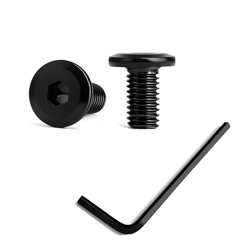 50 Stück M4x8 Schrauben，Hochfester Kohlenstoffstahl, Vollgewinde, Bolt, Schwarzes，Mit Innensechskantschlussel (M4, Länge:8mm) von BD-Herego
