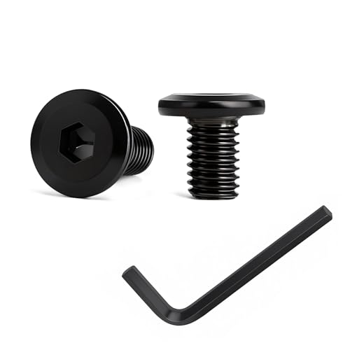 50 Stück M8x10 Schrauben，Hochfester Kohlenstoffstahl, Vollgewinde, Bolt, Schwarzes，Mit Innensechskantschlussel (M8, Länge:10mm) von BD-Herego