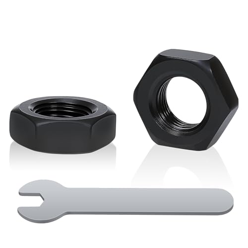Sechskantmutter M8 Edelstahl Mutter,50 Stück Schwarz Sechskantmuttern M8,1 Stück Maulschlüssel,Hochwertige Befestigungselemente für Metall,Holz und mehr (M8) von BD-Herego