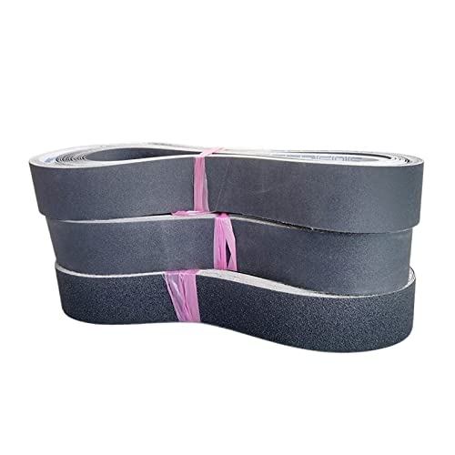 BDAYEK Schleifband 5 Stück 50 x 2100 mm Schleifband for Polieren von Metall, 2100 * 50 mm Schleifband, 2 Zoll Schleifband, Nass-Trocken-Doppelverwendung, P60-320, Mix-Pack.(Black,5PCS Grit 1000) von BDAYEK
