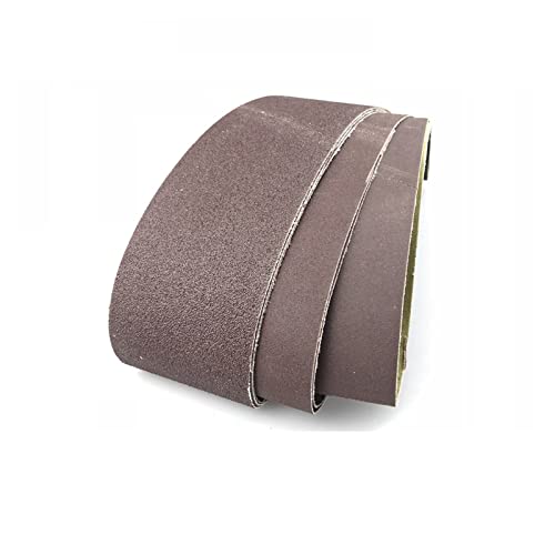 Schleifband 10 STÜCKE A/O 533 * 75mm Schleifband 3 "* 21" Schleiftuch for Weiches Metall Schleifen Polieren(P120) von BDAYEK