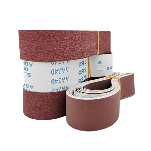 Schleifband 5 STÜCKE 2 "x 36" Carborundum Schleifsieb 50x915mm Schleifband for Metall 915 Schleifbänder Mit Körnung 60-1000 Mix Pack(Red,320) von BDAYEK
