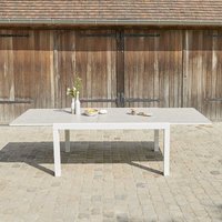 Ausziehbarer Gartentisch aus Aluminium 6/10 Sitzplätze von BDBD