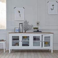 Sideboard aus Mahagoniholz und Teakholz mit 4 Türen von BDBD