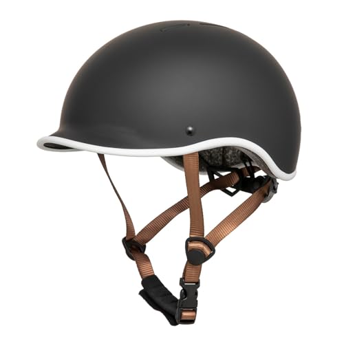BDBLFLTZ Fahrradhelme für Erwachsene, verstellbare Retro-Helme, leichte Fahrrad-Skateboard-Rennrad-Skating-Rollschuhe für Männer und Frauen Black BDBLFLTZ Fahrradhelme für Erwachsene, verstellbare Retro-Helme, leichte Fahrrad-Skateboard-Rennrad-Skating-Rollschuhe für Männer und Frauen Black von BDBLFLTZ