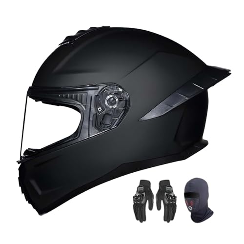 BDBLFLTZ Vollvisierhelm für Motorradfahrer, ECE-geprüfter Vollvisierhelm für Motorradfahrer für Männer, mit Handschuhen und Maske, Rollerhelme für Männer mit beschlagfreiem Doppelvisier B,L(57-58cm) BDBLFLTZ Vollvisierhelm für Motorradfahrer, ECE-geprüfter Vollvisierhelm für Motorradfahrer für Männer, mit Handschuhen und Maske, Rollerhelme für Männer mit beschlagfreiem Doppelvisier B,L(57-58cm) von BDBLFLTZ