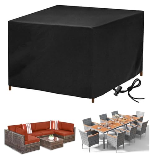 BDBSGBH Abdeckung für Gartenmöbel Winterfest 130x70x75cm/51''L x 28''W x 30''H, 600D Oxford Wasserdichtes & Heavy Duty Rechteck Schutzhülle, Gartenmöbel Abdeckung Anti-UV für Tische Stühle - Schwarz BDBSGBH Abdeckung für Gartenmöbel Winterfest 130x70x75cm/51''L x 28''W x 30''H, 600D Oxford Wasserdichtes & Heavy Duty Rechteck Schutzhülle, Gartenmöbel Abdeckung Anti-UV für Tische Stühle - Schwarz von BDBSGBH