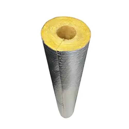 Glaswollerohr, Steinwolle-Isolierrohr, Steinwolle-Aluminiumfolien-Rohrisolierung, selbstklebendes Steinwollerohr, Länge 39,3 Zoll(ID3-1/2"xT1.18") von BDCPMT