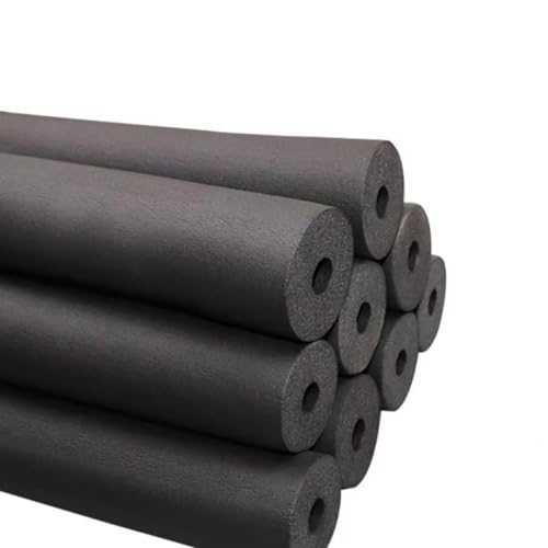 Isolierende Schaumstoff-Rohrabdeckungen, Rohrisolierungsschaumschlauch, Schaumstoffschlauch, schwarze Rohrumwicklung, Frostschutzabdeckungen 1/4" 3/8"1/2" 5/8" 3/4" 1" 2"ID(2”IDx3/8”WTx5.6FT) von BDCPMT