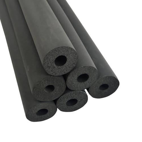 Rohrisolierungsschaumschlauch, 1/4" 3/8" 1/2" 5/8" 3/4" 1" 2"ID Isolierende Schaumstoff-Rohrabdeckungen for Schläuche im Freien(1”IDx3/8”WTx5.6FT) von BDCPMT