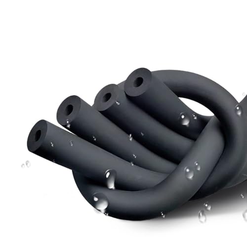 Rohrisolierungsschaumschlauch, Rohrisolierungsschlauch, flexibler Rohrisolierungsschlauch, 1/4" 3/8" 1/2" 5/8" 3/4" 1" 2" ID, Länge 5,6/6,0 ft(1”IDx3/8”WTx5.6FT) von BDCPMT