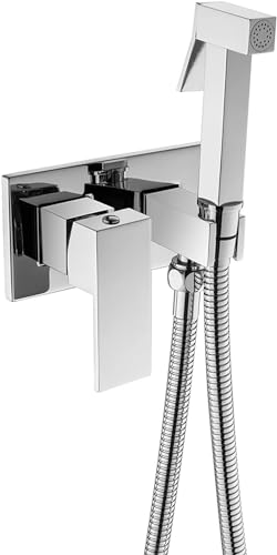 BDDCYWY Hand-Bidet-Sprühgerät, Messing, tragbarer Bidet-Wasserhahn mit heißem und kaltem Wasser, WC-Sprühset, Bidet-Aufsatz BDDCYWY Hand-Bidet-Sprühgerät, Messing, tragbarer Bidet-Wasserhahn mit heißem und kaltem Wasser, WC-Sprühset, Bidet-Aufsatz von BDDCYWY