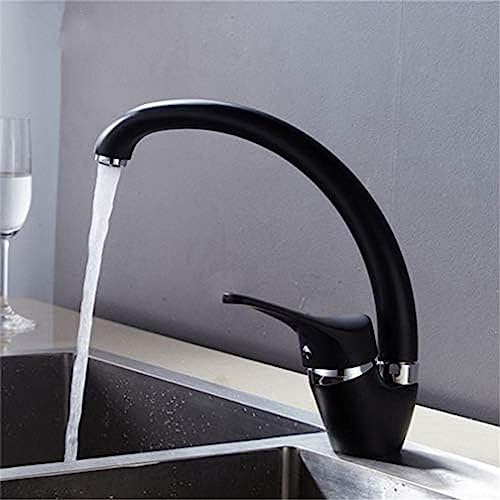 BDDCYWY Schwarzer Küchenfilter Spüle Wasserhahn Mischbatterie Kalt und Heiß Einhandgriff 360° Schwenkauslauf Küche Wasserspüle Mischbatterie mit Luftsprudler Deck montiert Einzelgriff BDDCYWY Schwarzer Küchenfilter Spüle Wasserhahn Mischbatterie Kalt und Heiß Einhandgriff 360° Schwenkauslauf Küche Wasserspüle Mischbatterie mit Luftsprudler Deck montiert Einzelgriff von BDDCYWY