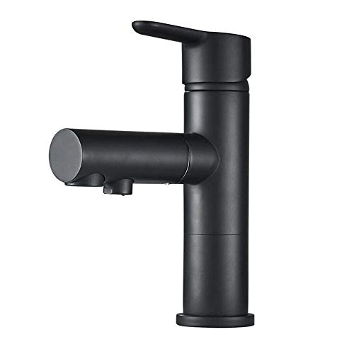 BDDCYWY Waschtischarmatur mit herausziehbarer Brause Badarmaturen Multifunktional Heiß und Kalt Messing Badezimmer Waschtischarmatur Chrom von BDDCYWY