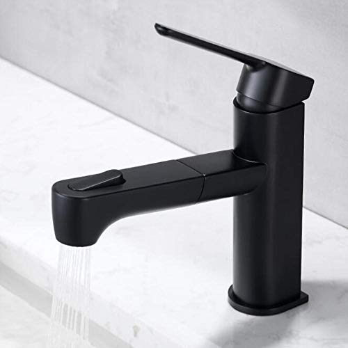 BDDCYWY Waschtischarmatur mit herausziehbarer Brause Badezimmerarmaturen Messingkörper Schlüsselschalter Dual-Modus Warm- und Kaltwasser-Mischung Einloch-Badezimmer-Waschbeckenarmatur, Chrom BDDCYWY Waschtischarmatur mit herausziehbarer Brause Badezimmerarmaturen Messingkörper Schlüsselschalter Dual-Modus Warm- und Kaltwasser-Mischung Einloch-Badezimmer-Waschbeckenarmatur, Chrom von BDDCYWY