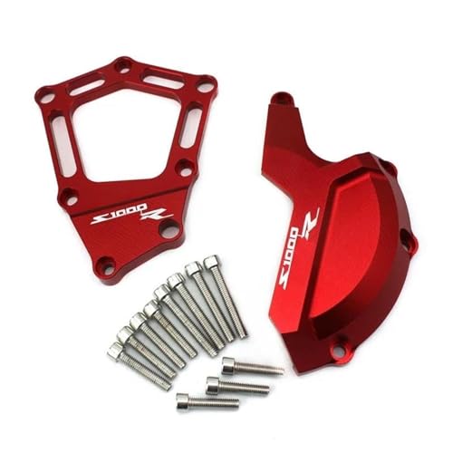 BDDXWSM Sturzpads Motorrad-Motorschutz Für B&MW S1000R S1000 R S 1000R 2014–2020, Verkleidungs-Rahmen-Schlitten, Sturzpads, Statorschutz, Zubehör Verkleidungsschutz(ROT) von BDDXWSM