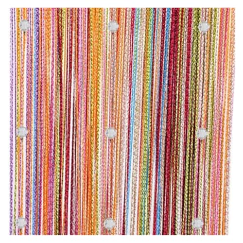 BDFJEDS 100 * 200 cm Kristall Perlen String Tür Vorhang Fenster Raumteiler Hause Dekoration Vorhänge Wohnzimmer(Multicolour) von BDFJEDS