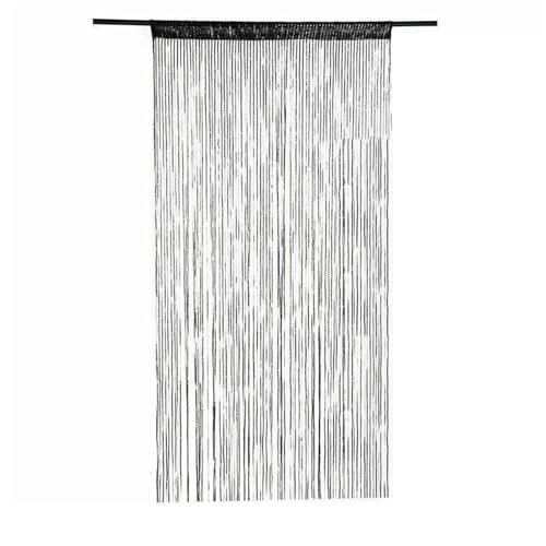 BDFJEDS 100 * 200 cm Tür Fenster Hängen Perlen Dekore Vorhang String Sommer Bildschirm Quaste Panel Vorhänge Wohnkultur(Black) von BDFJEDS