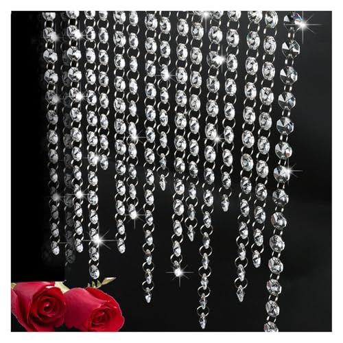 BDFJEDS 10PCS Kristall Perlen Vorhang Fenster Schlafzimmer Glas Küche Home Dekoration Hochzeit Ornamente BDFJEDS 10PCS Kristall Perlen Vorhang Fenster Schlafzimmer Glas Küche Home Dekoration Hochzeit Ornamente von BDFJEDS