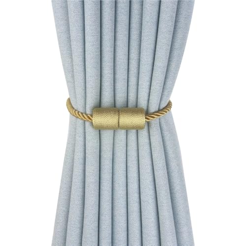 BDFJEDS 2Pcs Vorhang Halter Fenster Raffhalter for Wohnkultur Wiederverwendbare(Yellow) von BDFJEDS