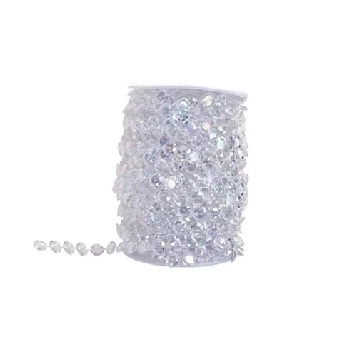 BDFJEDS 30 mt Kristall Glas Perlen Vorhang Wohnzimmer Schlafzimmer Hochzeit Festival Party Dekor(Colorful) von BDFJEDS