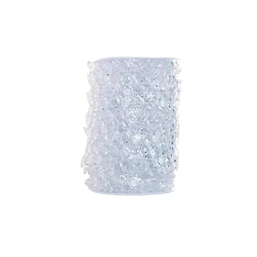 BDFJEDS 30 mt Kristall Glas Perlen Vorhang Wohnzimmer Schlafzimmer Hochzeit Festival Party Dekor(Transparent) von BDFJEDS