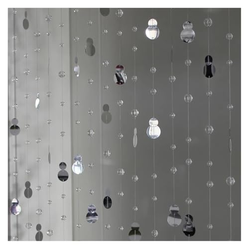 BDFJEDS Dekoration for den Innenbereich, Kristallglas, Feng Shui, Perlenvorhang, PVC-Kunststoff, Pailletten, kürbisförmige Trennwand-Ornamente(5 Strings 200cm) von BDFJEDS