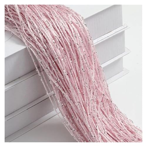 BDFJEDS Kristallvorhang mit Blitzlinie, glänzende Quastenschnur, Türvorhang, Fenster-Raumteiler, Heimdekoration, 200 x 100 cm(Pink) von BDFJEDS