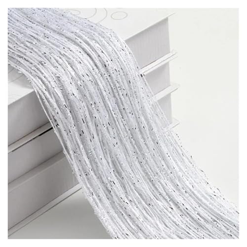 BDFJEDS Kristallvorhang mit Blitzlinie, glänzende Quastenschnur, Türvorhang, Fenster-Raumteiler, Heimdekoration, 200 x 100 cm(White) von BDFJEDS