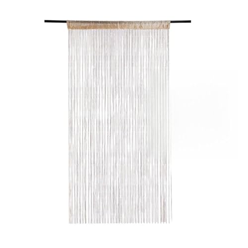 BDFJEDS Tür-Schnurvorhang, Perlenblitzlinie, glänzende Quaste, Trennvorhang for Wohnzimmer, Tür, Hochzeitsdekoration(Champagne 100x200cm) von BDFJEDS