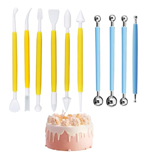 BDHYYM 12 Stück Fondant Modellierwerkzeug für die Fondant Herstellung,Fondant Werkzeuge Ausstecher, Tortendekoration, Fondant Herstellung, Ton Keramik Bildhauerei BDHYYM 12 Stück Fondant Modellierwerkzeug für die Fondant Herstellung,Fondant Werkzeuge Ausstecher, Tortendekoration, Fondant Herstellung, Ton Keramik Bildhauerei von BDHYYM