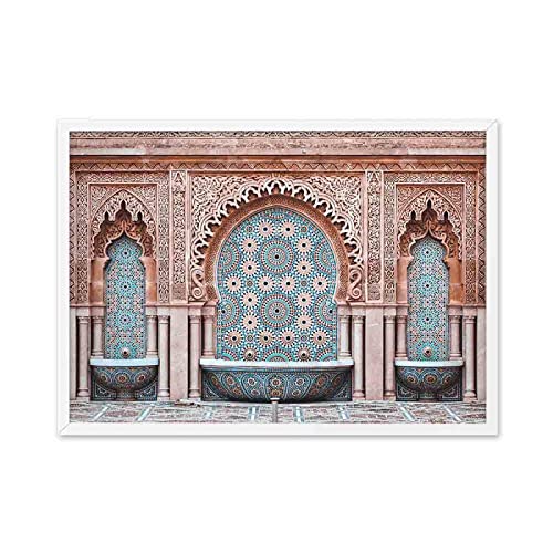 BDHcdfAJGf Marokko Bogen Leinwand Bild Wand Bilder Fotografie Bilderdruck Orientalische Boho Poster und Kunstdrucke Wandbilder für Wohnzimmer Dekor 50x70cm Ungerahmt von BDHcdfAJGf