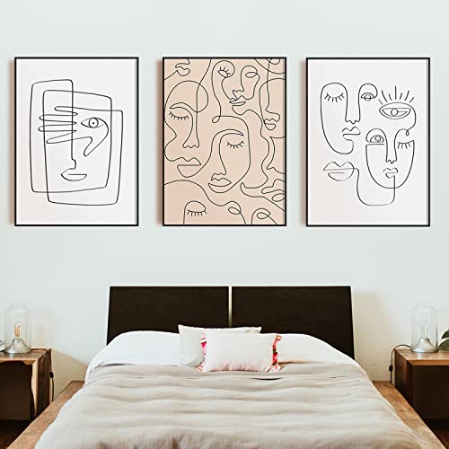BDHcdfAJGf Single Line Face Poster und Kunstdrucke minimalistisches Frauengesicht eine Linie Zeichnung Bilder neutral Wand Bilder Leinwand Gemälde Heimdekoration 50 x 70 cm x 3 ungerahmt BDHcdfAJGf Single Line Face Poster und Kunstdrucke minimalistisches Frauengesicht eine Linie Zeichnung Bilder neutral Wand Bilder Leinwand Gemälde Heimdekoration 50 x 70 cm x 3 ungerahmt von BDHcdfAJGf