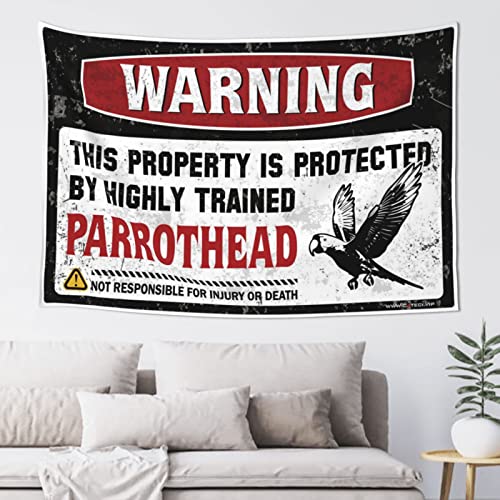 BDIX Wandteppich mit Worten "Warning This Property Is Protected By A Highly Trained Parrothead Tapestry Bar Decor For Home Man Cave Rules", 75 x 100 cm BDIX Wandteppich mit Worten "Warning This Property Is Protected By A Highly Trained Parrothead Tapestry Bar Decor For Home Man Cave Rules", 75 x 100 cm von BDIX