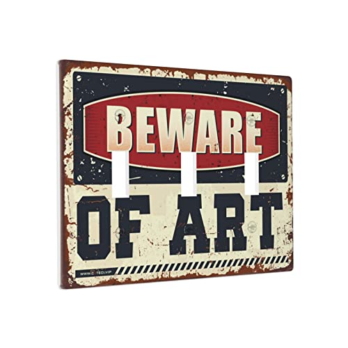 Chef Outlet Abdeckung Beware Of Art Schalter Wandplatte Abdeckung Dekorative Platte Dreifachschalter Verkleidung von BDIX