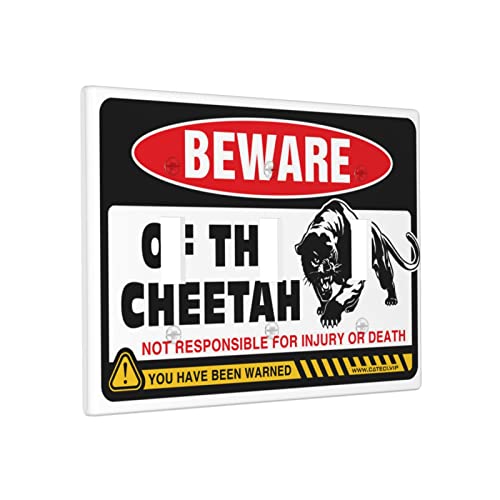 Chef Outlet Abdeckung Beware Of Cheetah Switch Wallplate Cover Dekorative Platte Dreifachschalter Verkleidung Chef Outlet Abdeckung Beware Of Cheetah Switch Wallplate Cover Dekorative Platte Dreifachschalter Verkleidung von BDIX