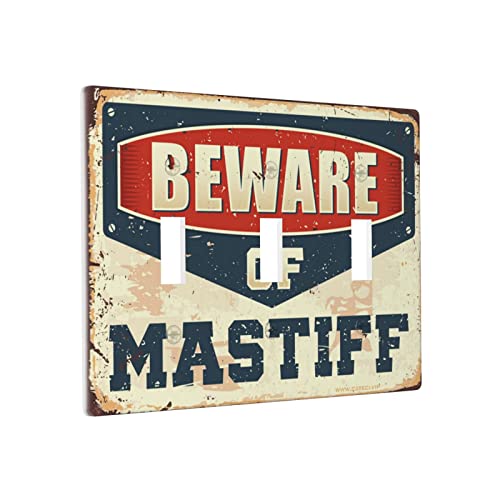 Chef Outlet Abdeckung Beware Of Mastiff Schalter Wandplatte Abdeckung Dekorative Platte Dreifachschalter Verkleidung Chef Outlet Abdeckung Beware Of Mastiff Schalter Wandplatte Abdeckung Dekorative Platte Dreifachschalter Verkleidung von BDIX