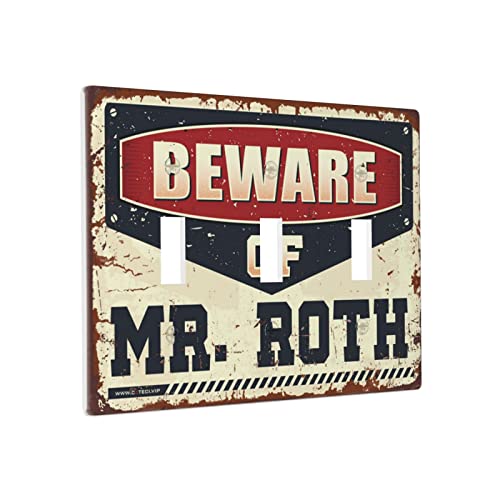 Chef Outlet Abdeckung Beware Of Mr. Roth Schalter Wandplatte Abdeckung Dekorative Platte Dreifachschalter Verkleidung Chef Outlet Abdeckung Beware Of Mr. Roth Schalter Wandplatte Abdeckung Dekorative Platte Dreifachschalter Verkleidung von BDIX