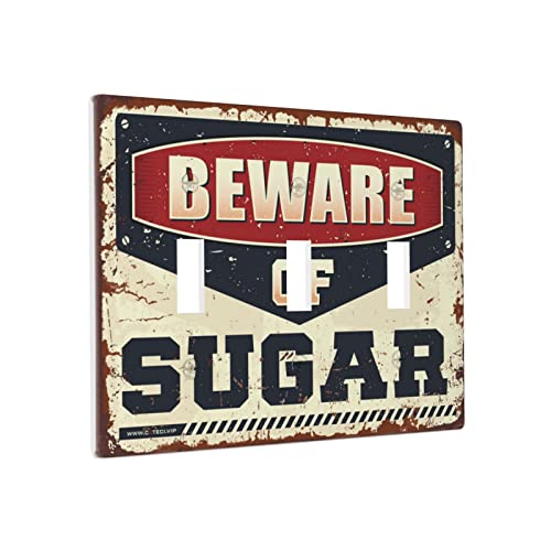 Chef Outlet Abdeckung Beware Of Sugar Schalter Wandplatte Abdeckung Dekorative Platte Dreifachschalter Verkleidung Chef Outlet Abdeckung Beware Of Sugar Schalter Wandplatte Abdeckung Dekorative Platte Dreifachschalter Verkleidung von BDIX
