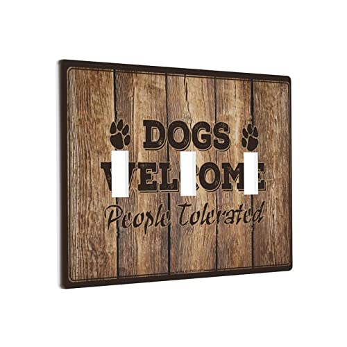 Chef Outlet Abdeckung Hunde Menschen toleriert Schalter Wandplatte Abdeckung Dekorative Platte Dreifachschalter Verkleidung von BDIX