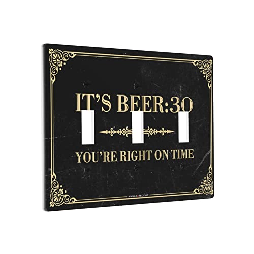 Chef Outlet Cover It'S Beer 30 Schalter Wandplattenabdeckung Dekorative Platte Dreifachschalter Verkleidung von BDIX
